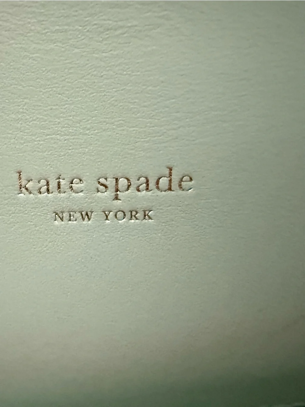 kate spade quilted mint